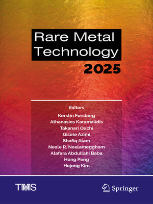 cover image of Rare Metal Technology 2025